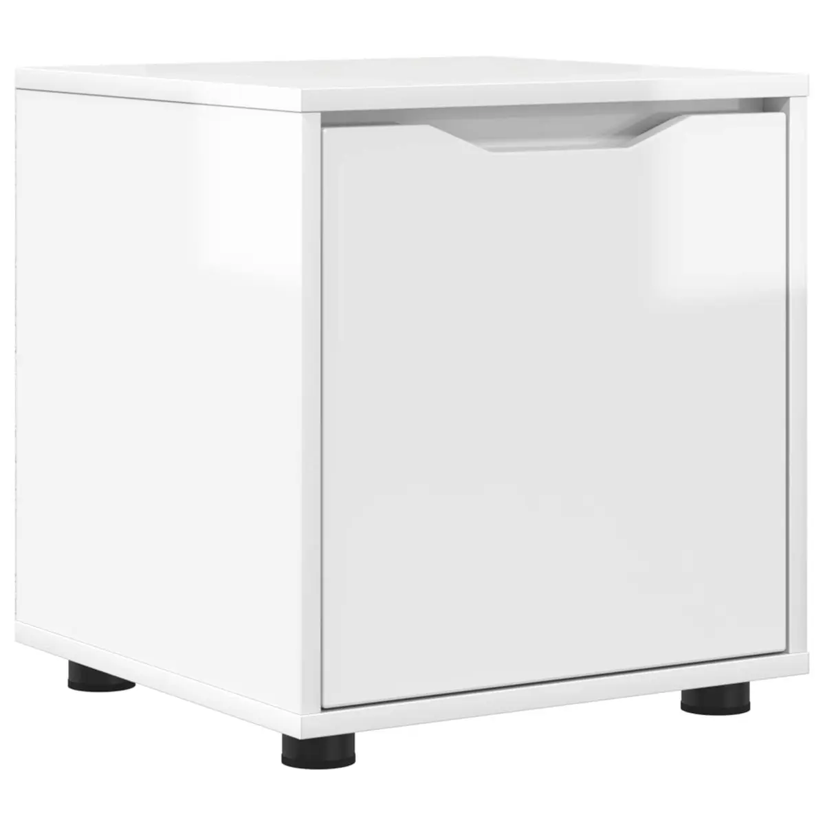 Bathroom Cabinet Minimalist High Gloss White 40.5 x 40 x 44 cm