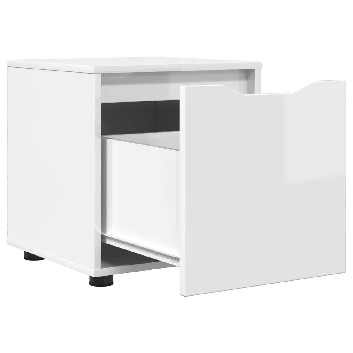 Bathroom Cabinet Minimalist High Gloss White 40.5 x 40 x 44 cm