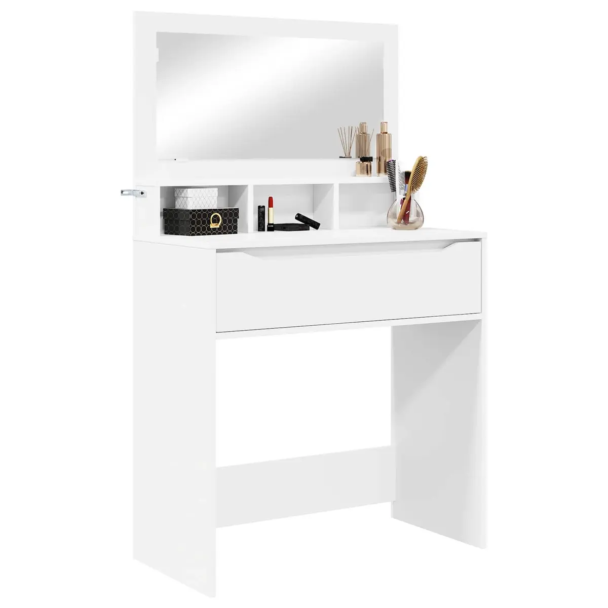 Dressing Table Modern White Vanity Unit 80cm