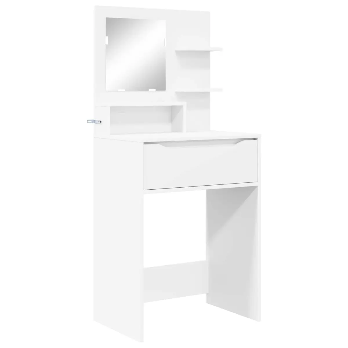 Dressing Table Modern White Engineered Wood 80 x 39.6 x 135 cm