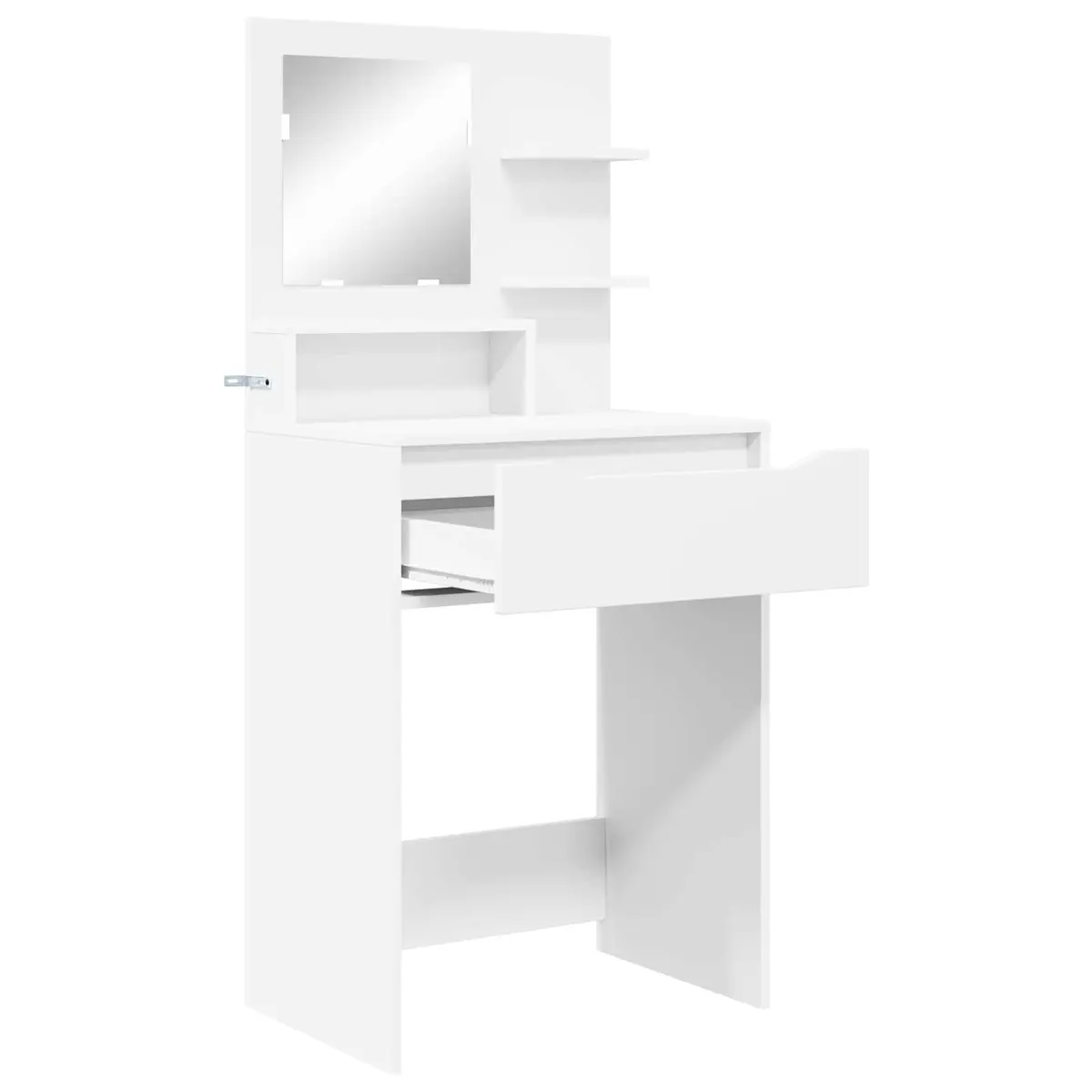 Dressing Table Modern White Engineered Wood 80 x 39.6 x 135 cm