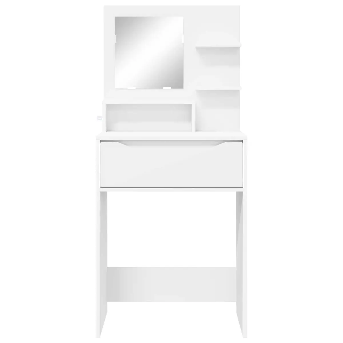 Dressing Table Modern White Engineered Wood 80 x 39.6 x 135 cm