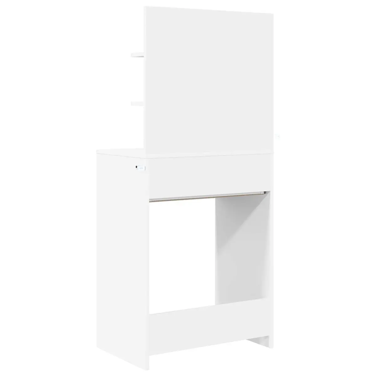 Dressing Table Modern White Engineered Wood 80 x 39.6 x 135 cm