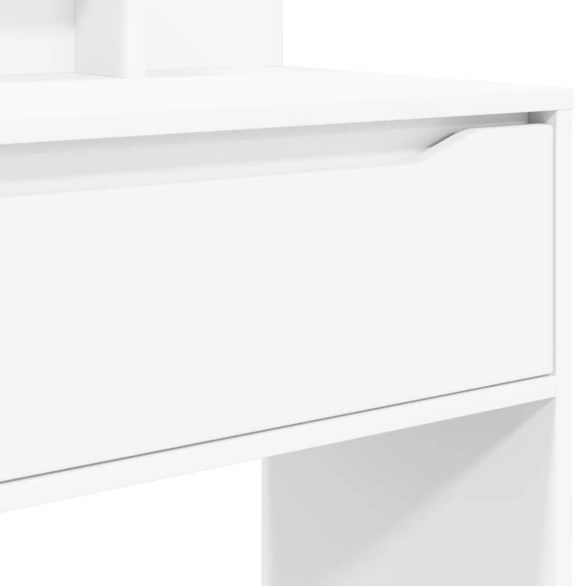 Dressing Table Modern White Engineered Wood 80 x 39.6 x 135 cm