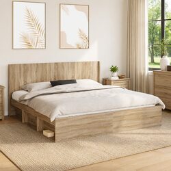 Friendly Brown Engineered Wood Headboard for Your Bedroom