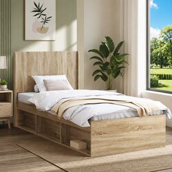 Your Bedroom's New Best Friend: Brown Slat Headboard