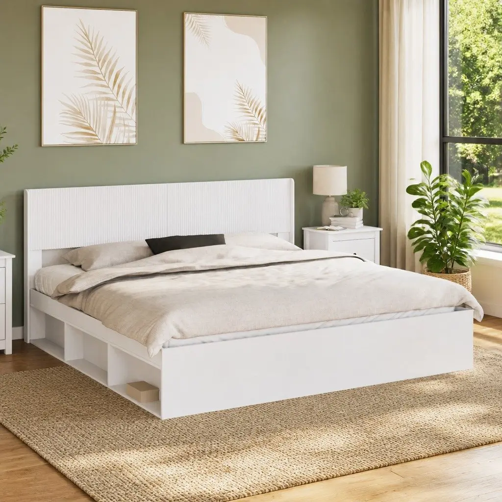 White Headboard for the Bedroom