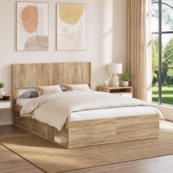 A Friendly Choice: Brown Sonoma Oak Headboard