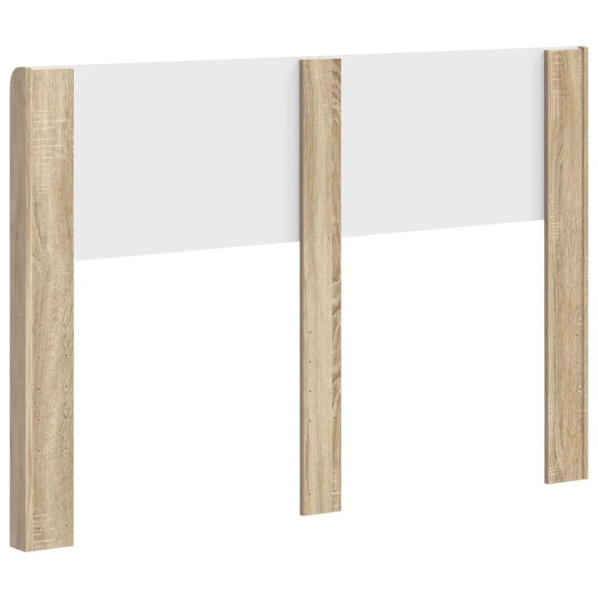 Headboard Sonoma Oak Brown Engineered Wood Vertical Slat Design Bedroom