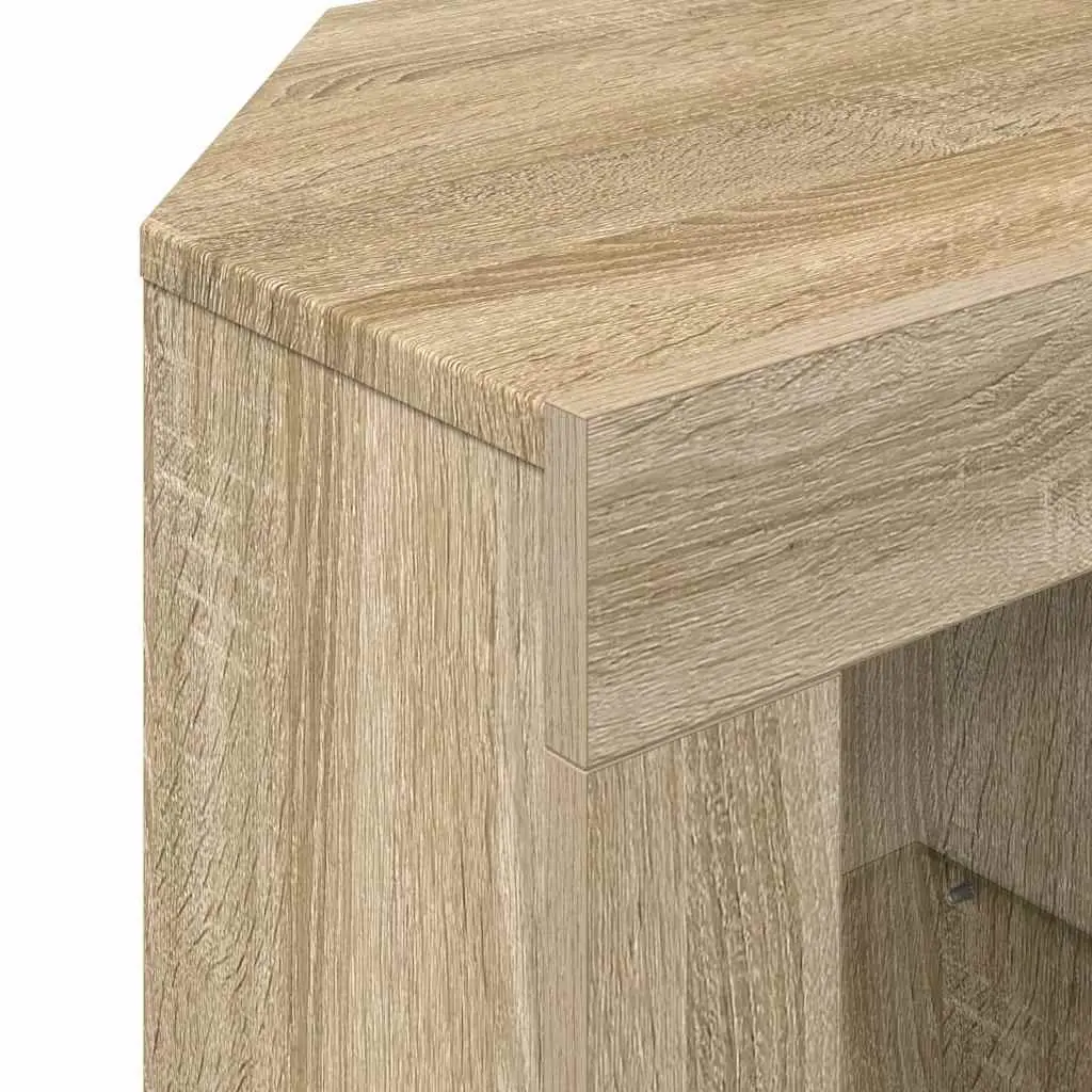 Grey Corner LED TV Cabinet for Organized Spaces
