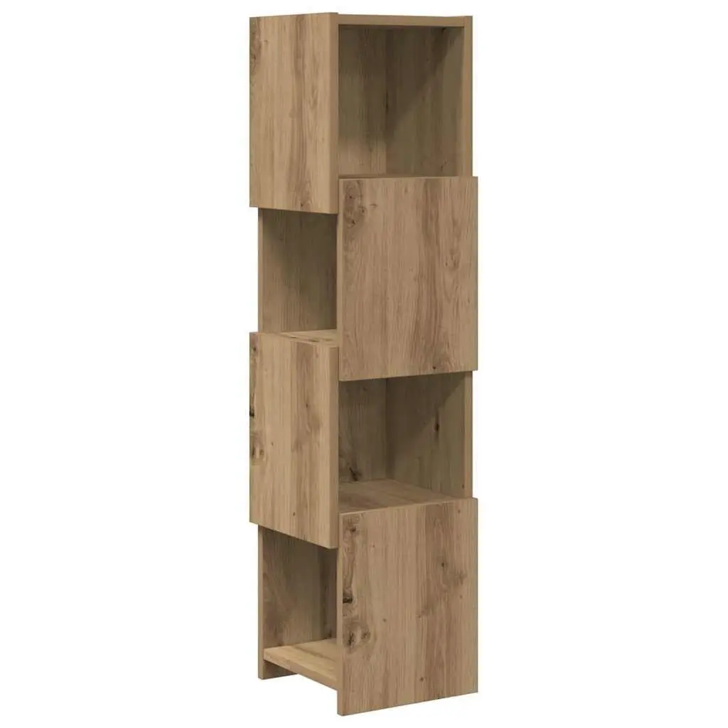 Corner Storage Cabinet Modern 25.5x25x102cm Brown