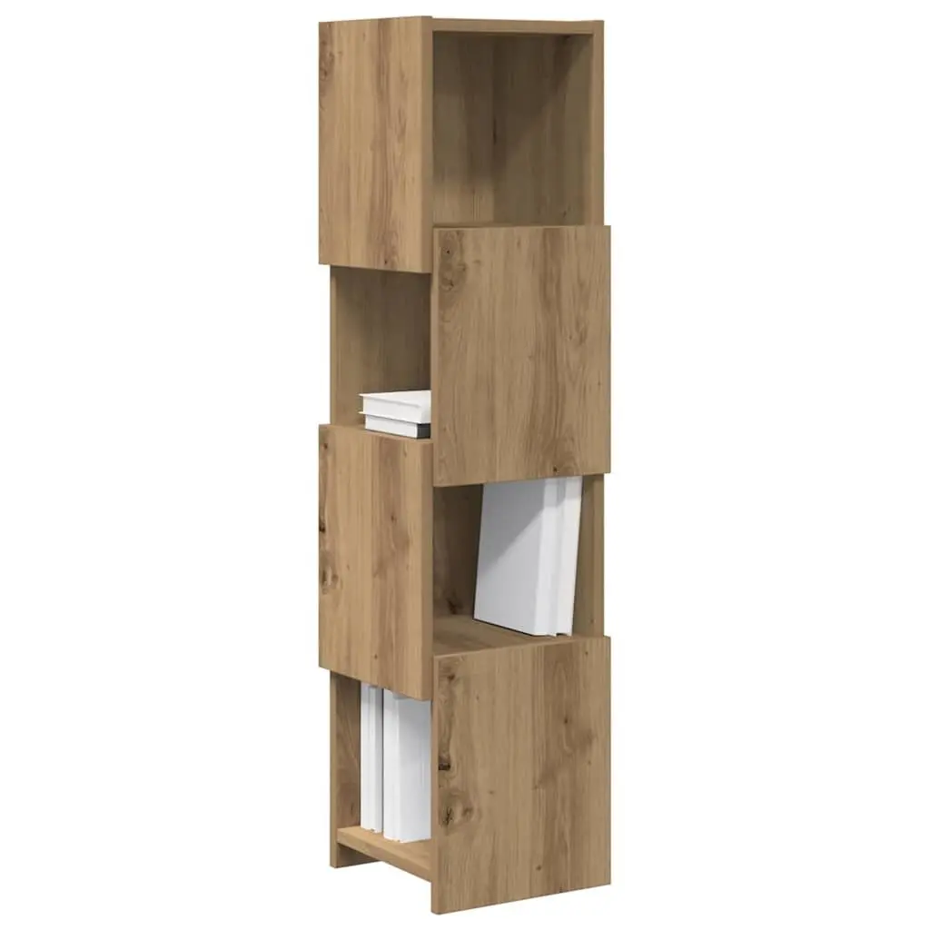Corner Storage Cabinet Modern 25.5x25x102cm Brown