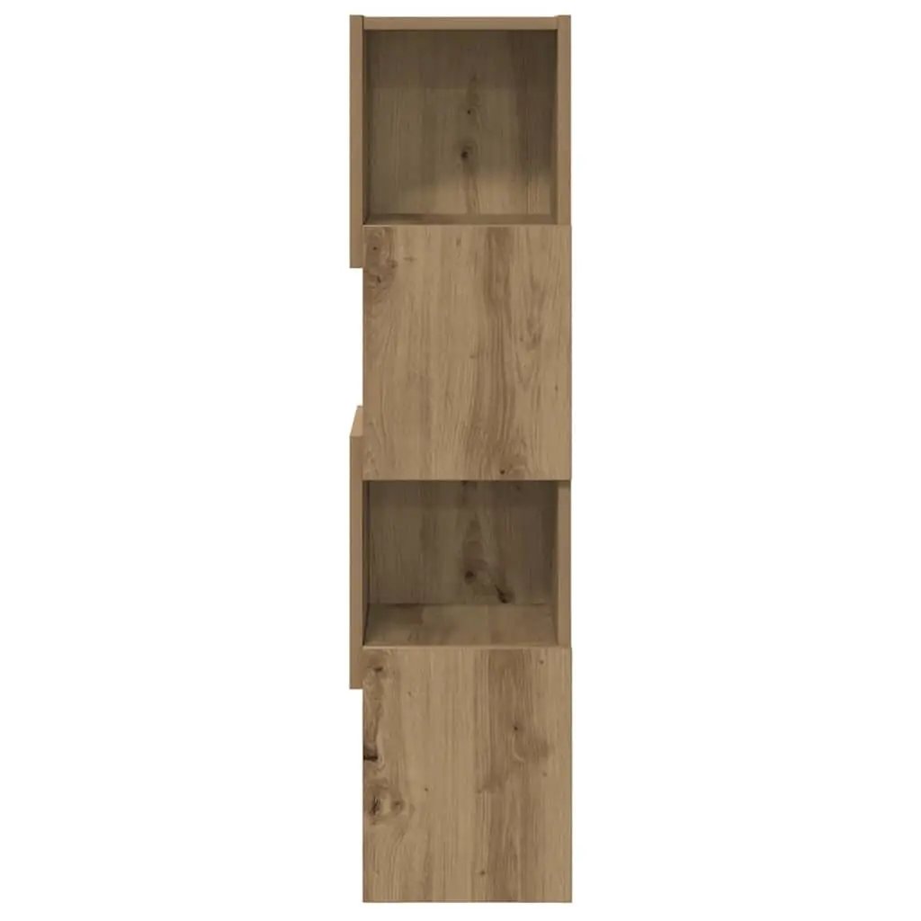 Corner Storage Cabinet Modern 25.5x25x102cm Brown