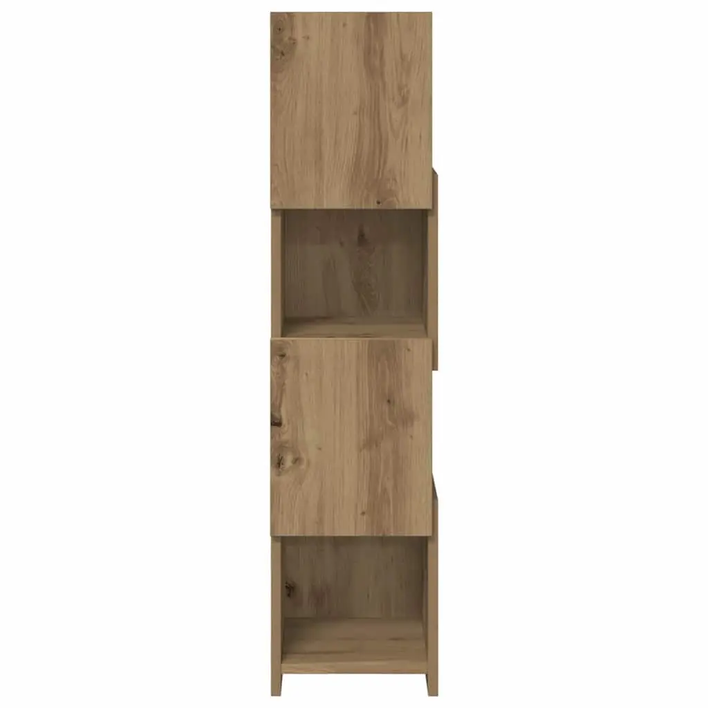 Corner Storage Cabinet Modern 25.5x25x102cm Brown