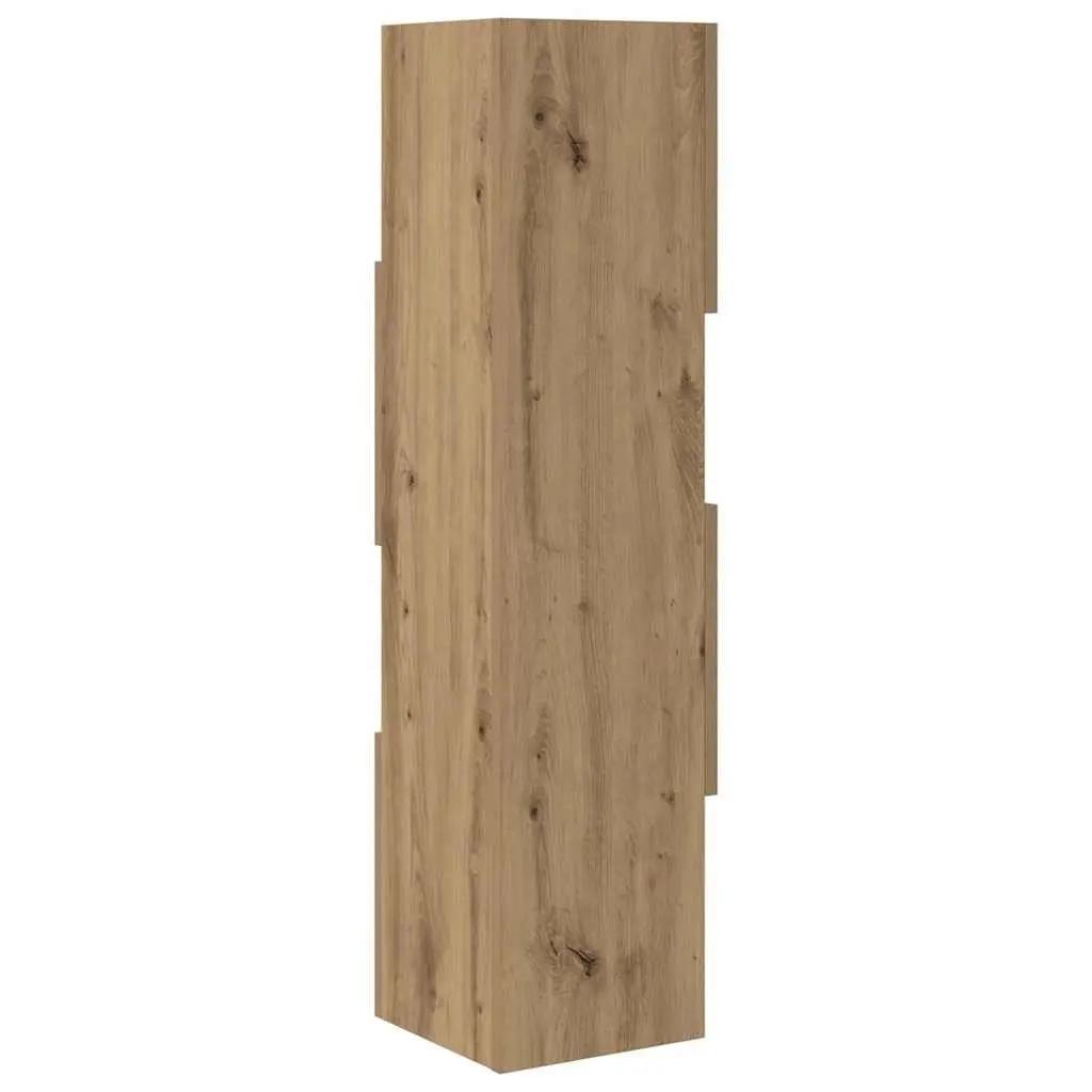 Corner Storage Cabinet Modern 25.5x25x102cm Brown