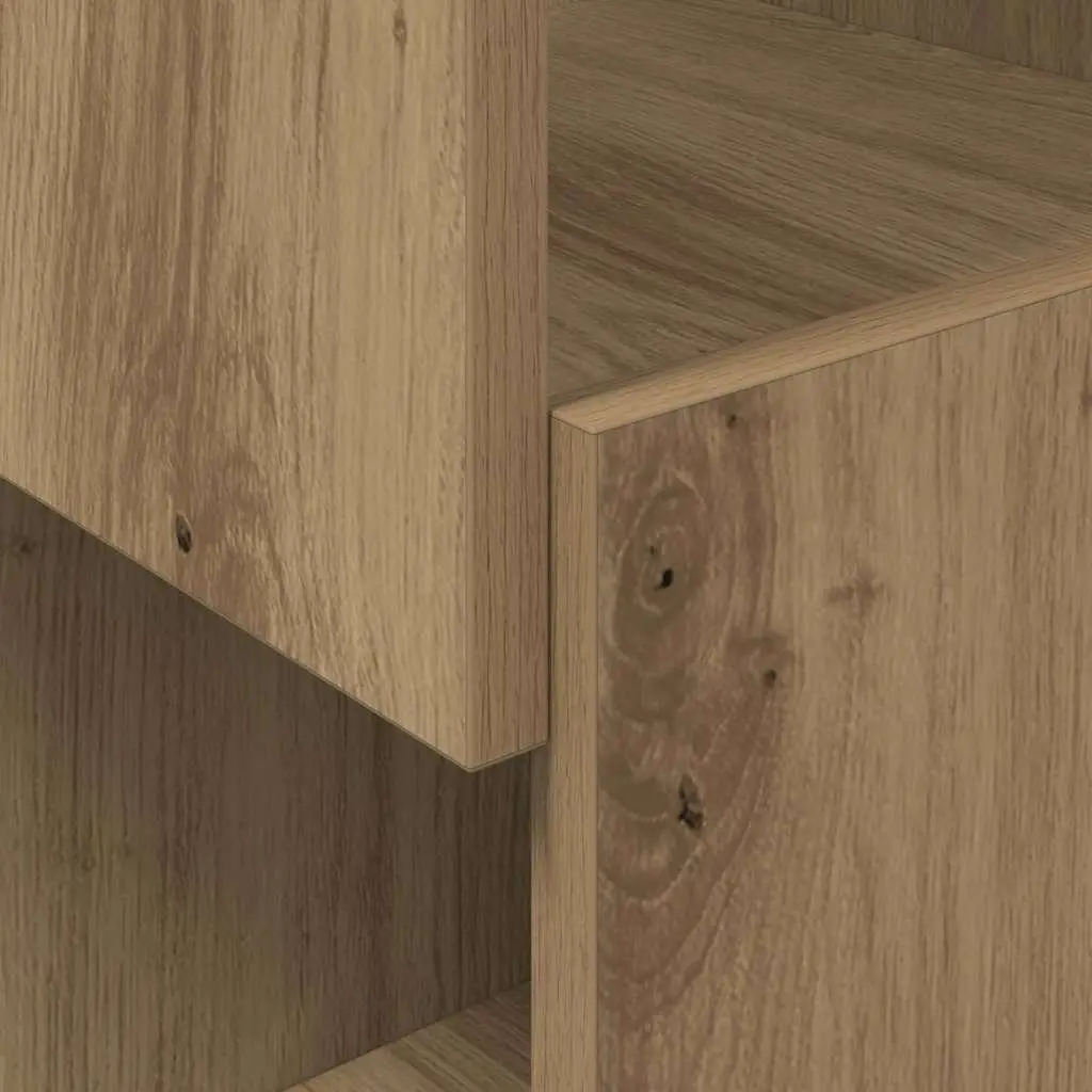 Corner Storage Cabinet Modern 25.5x25x102cm Brown