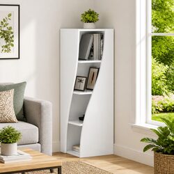 Your New Favorite Corner Cabinet: High Gloss White