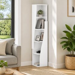 Your Corner Storage Solution in High Gloss White