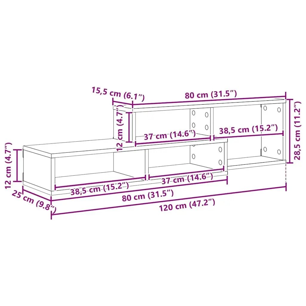 Grey Wall Mounted TV Stand for Easy Living
