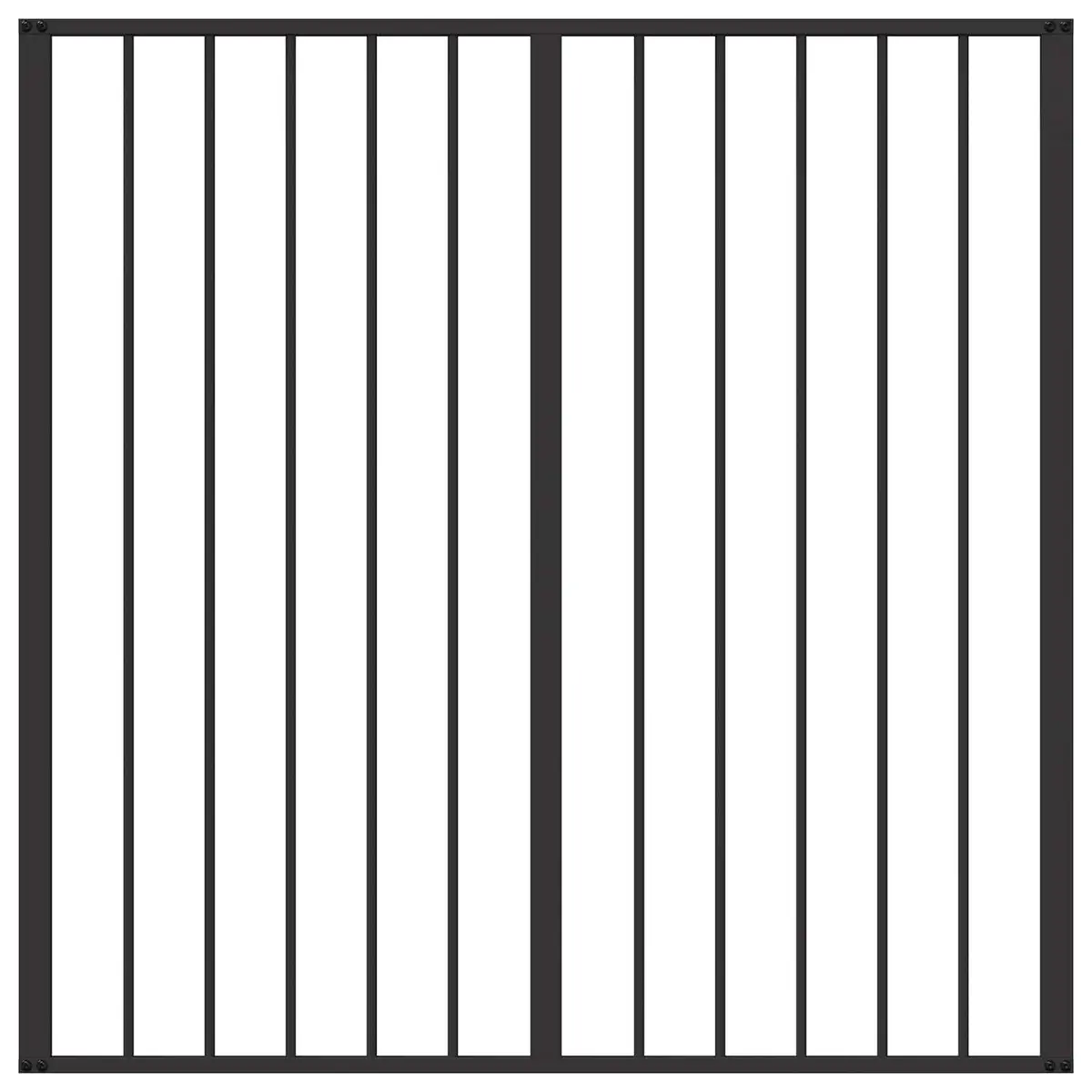 Dog Gate Foldable 2 Panels Black 100x100cm