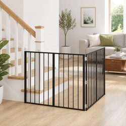 Your New Favorite Dog Gate - 2 Easy-to-Use Black Panels