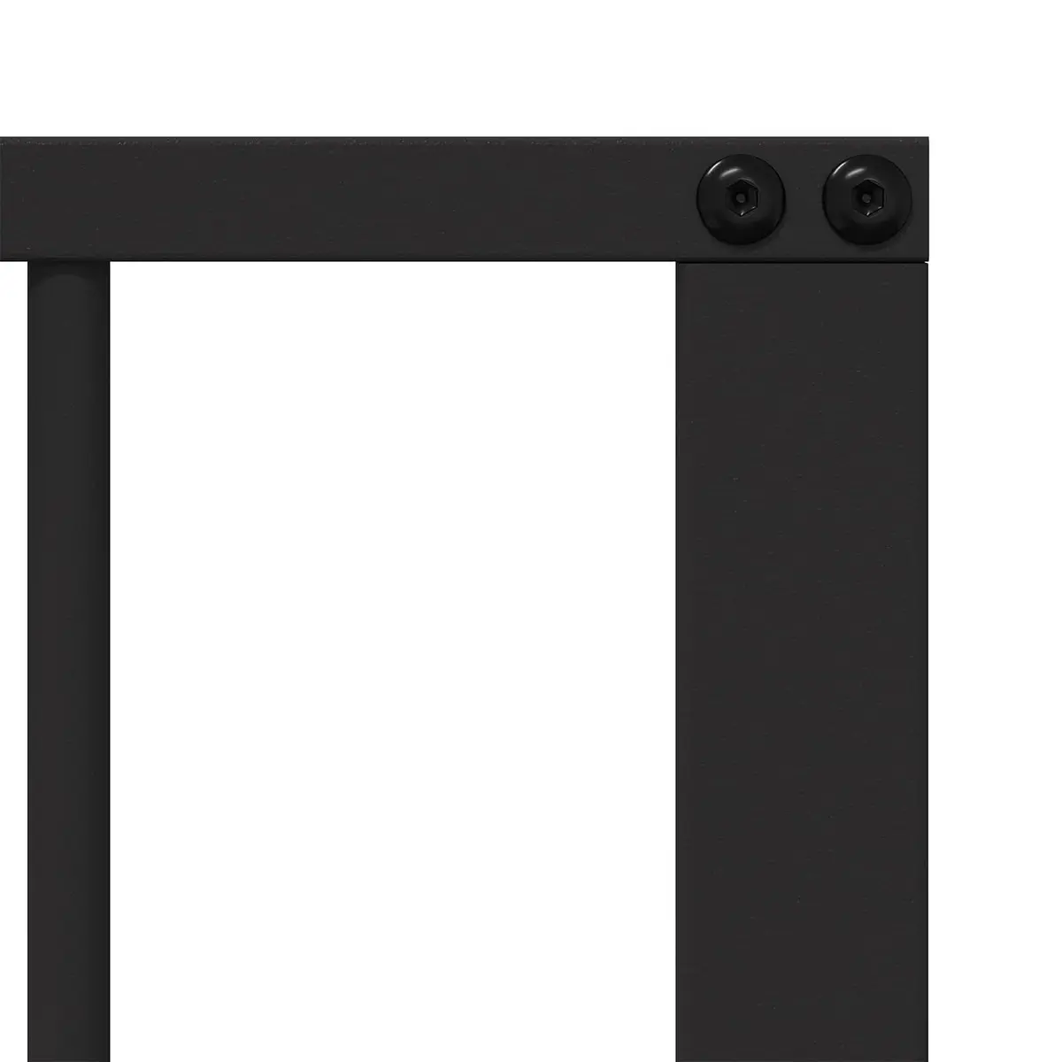Dog Gate 4 Piece Black Galvanised Steel Pet Fence Panel 80 x 80 cm