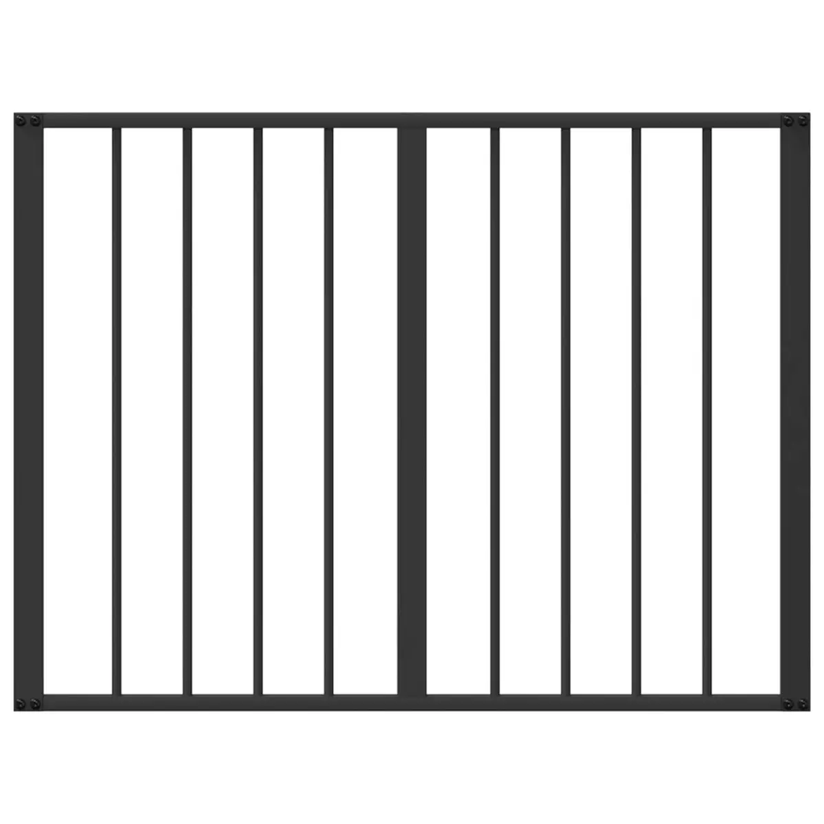 Dog Gate 2 pcs Black 80 x 60 cm Foldable Pet Enclosure Indoor Play Pen