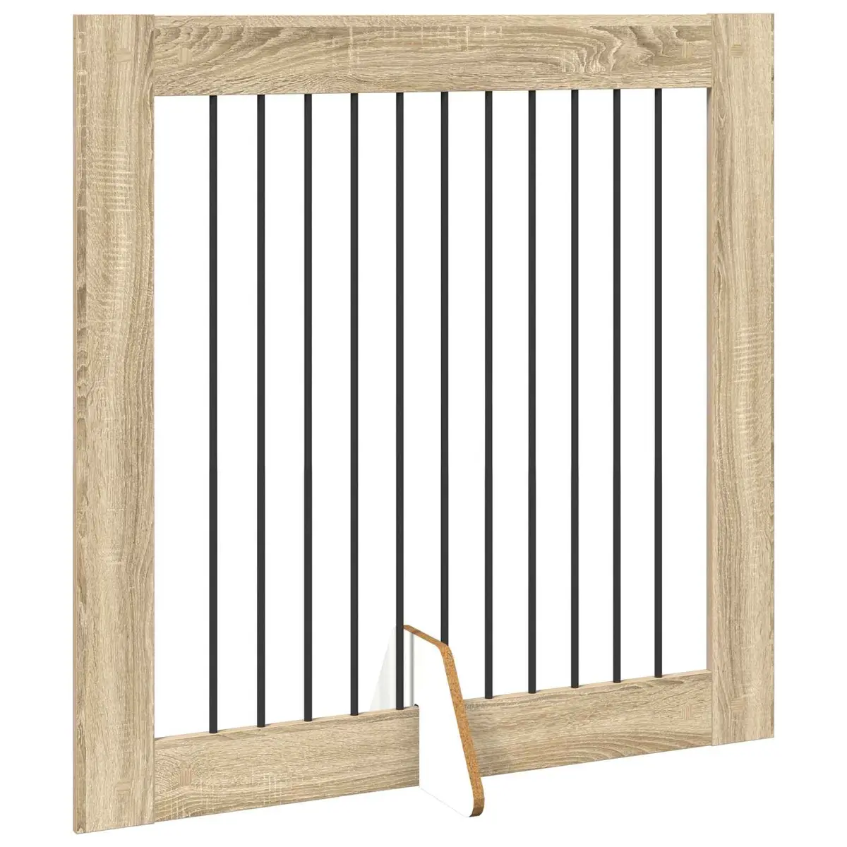 Foldable Dog Gate with Stands Indoor Pet Barrier Fence Sonoma Oak 401 cm