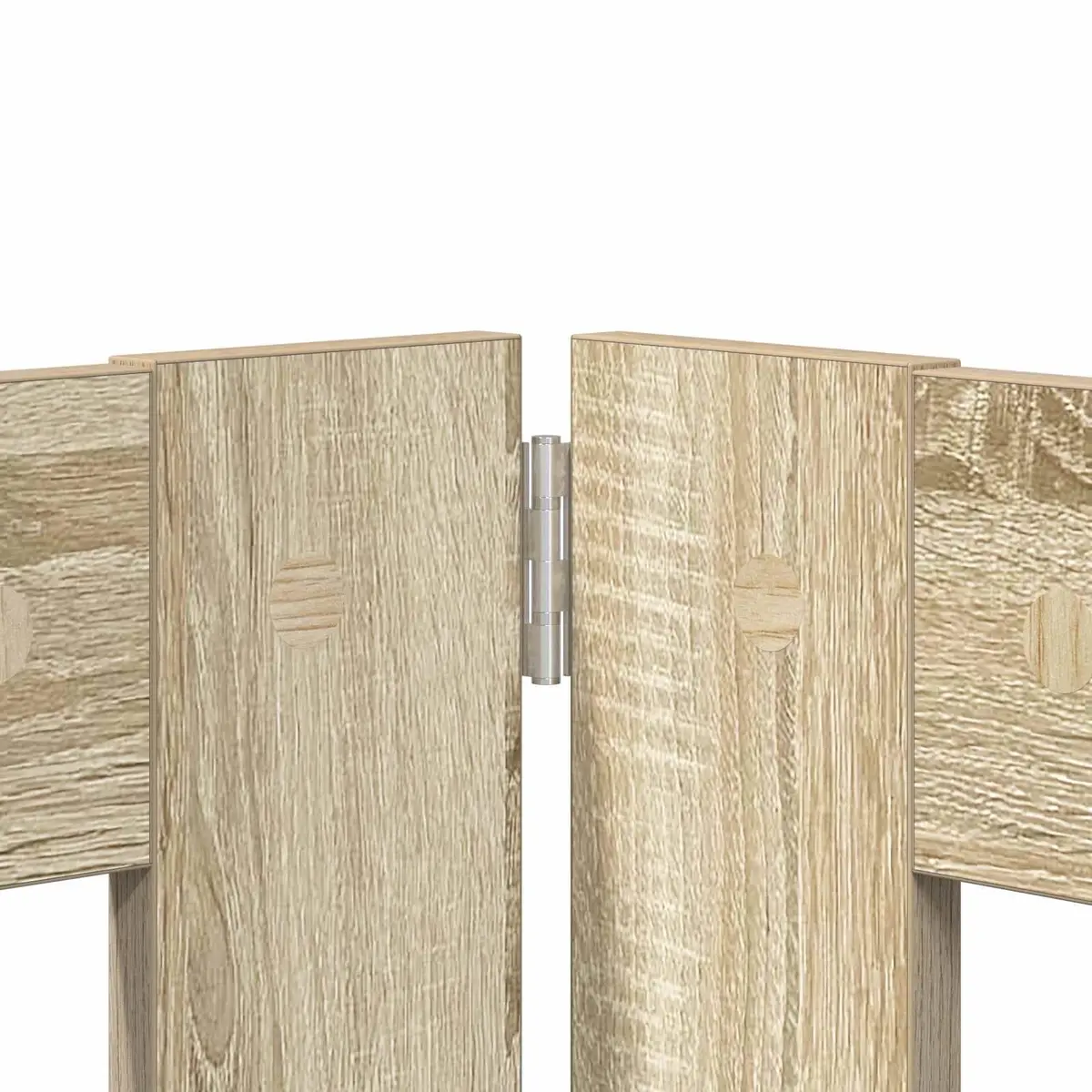 Foldable Dog Gate with Stands Indoor Pet Barrier Fence Sonoma Oak 401 cm