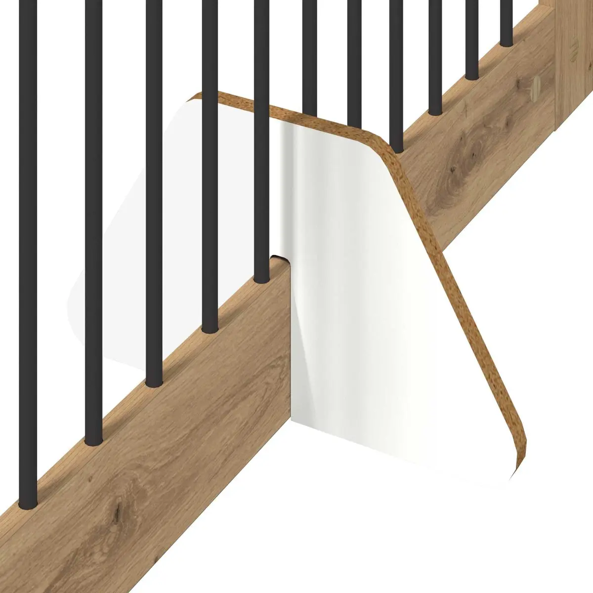 Foldable Dog Gate with Stands Indoor Pet Barrier Room Divider Oak 401 cm