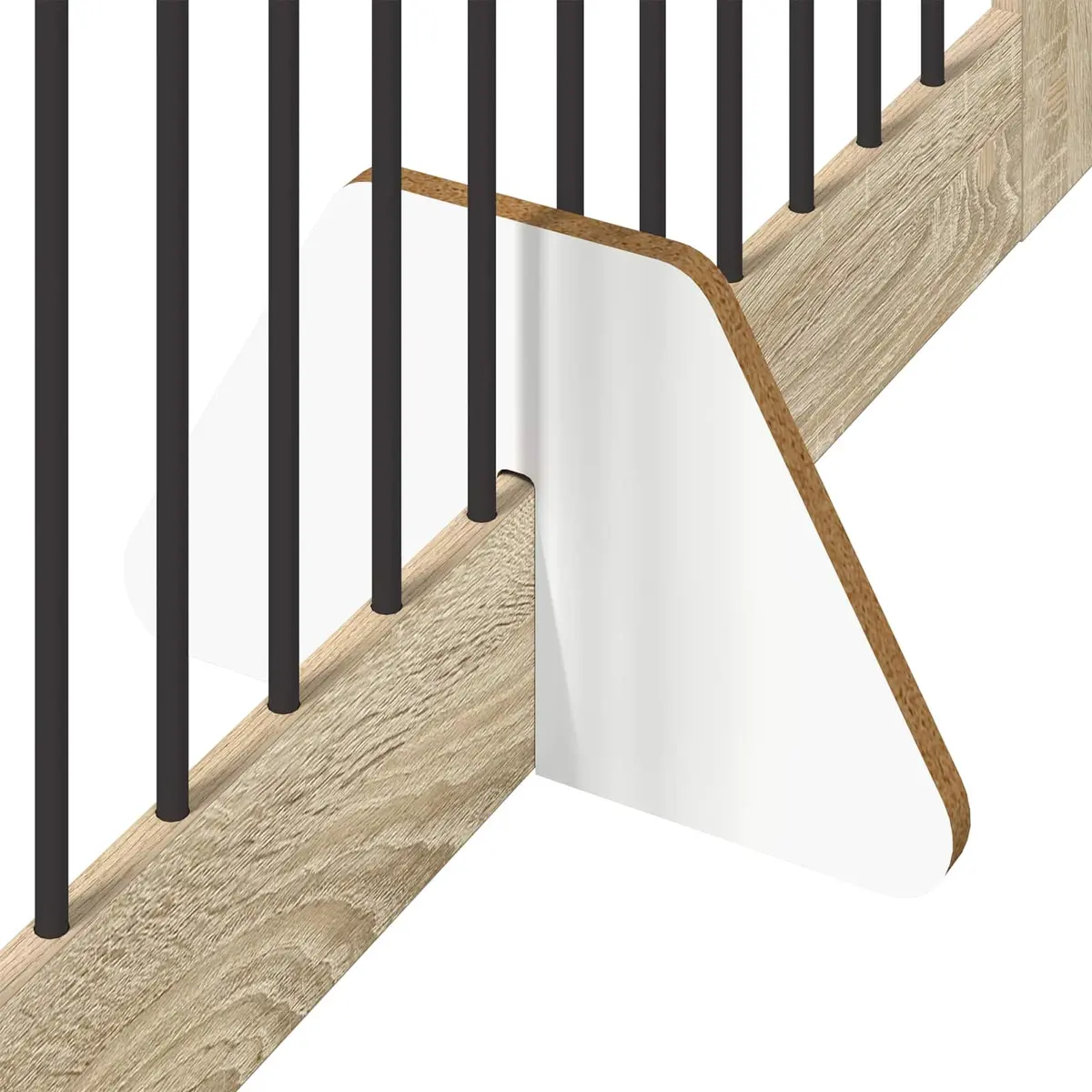 Foldable Dog Gate with Stands 2 pcs Indoor Pet Barrier Sonoma Oak 200.5 cm