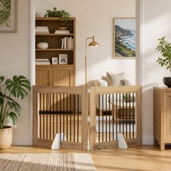 Your Ideal Indoor Dog Gate - Brown, 2 pcs