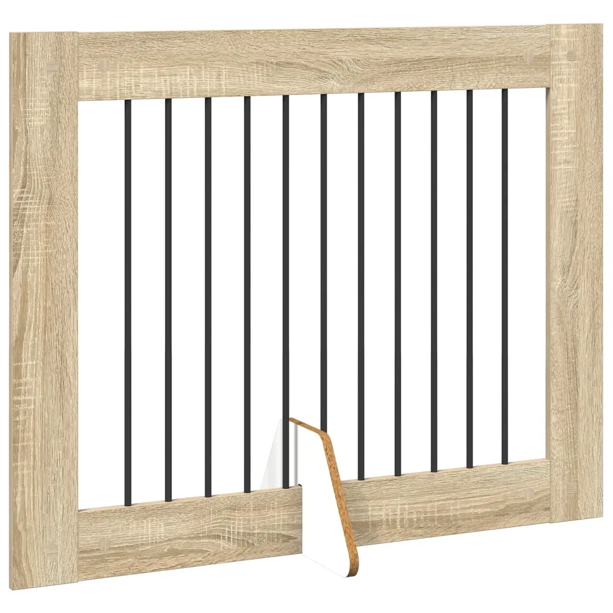 Foldable Dog Gate Freestanding Indoor Pet Barrier 4 pcs