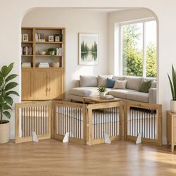 Your Friendly 4-Panel Dog Gate for Indoor Safety