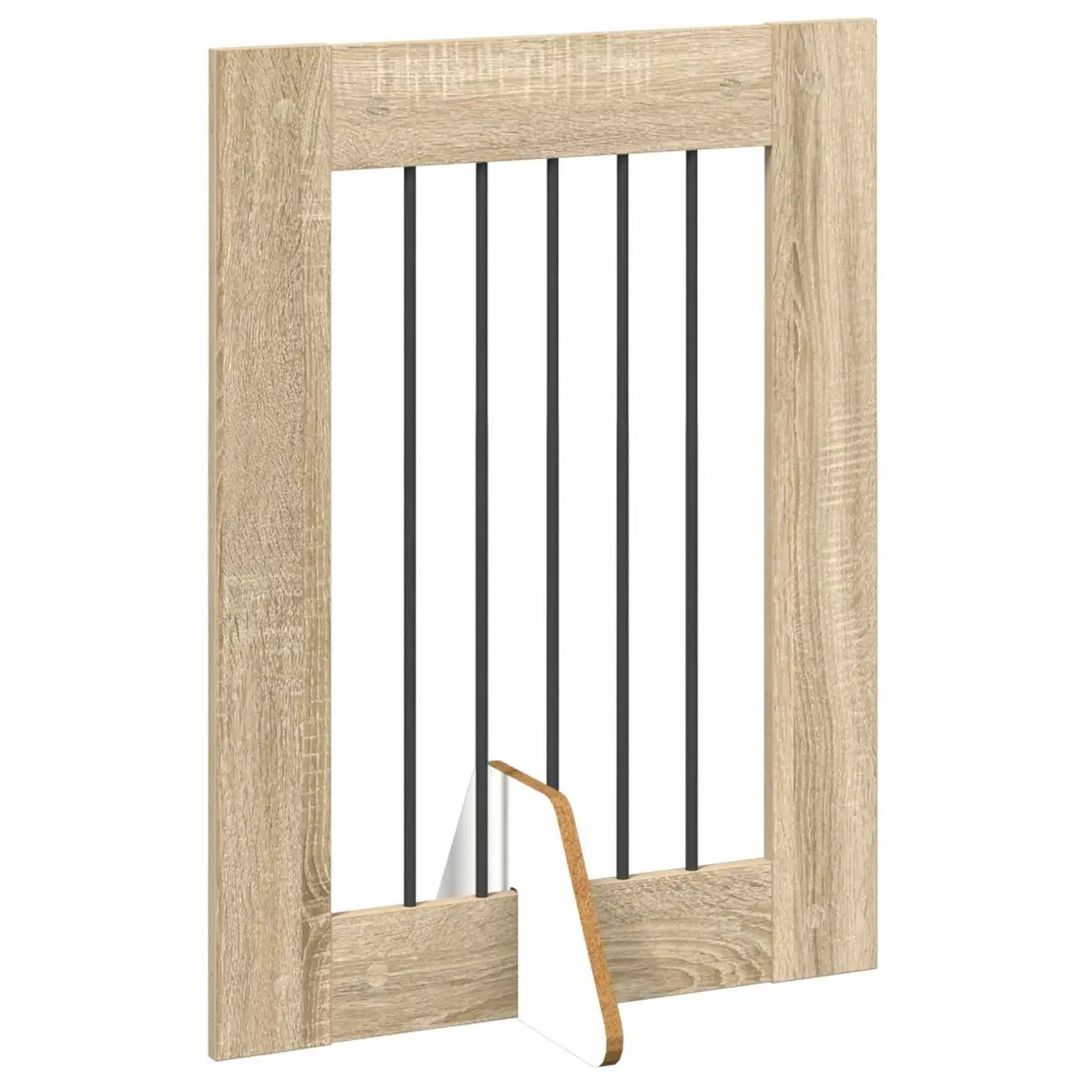 Foldable Dog Gate with Stands 6 Panels Sonoma Oak 362cm