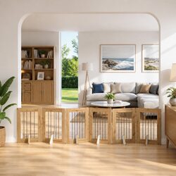 Keep Your Pets Safe with This Foldable Dog Gate