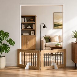 Your New Portable Dog Gate with Easy Assembly and Stands