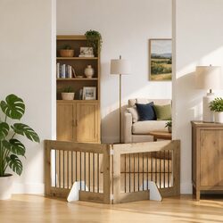 Friendly Foldable Dog Gate for Your Home - 2 pcs