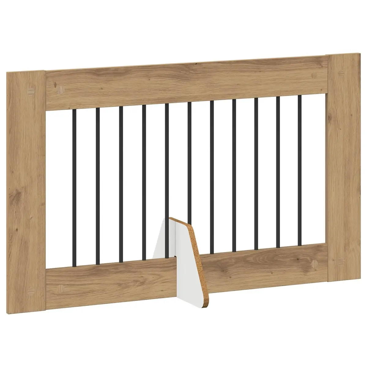Foldable Dog Gate Portable Indoor 200.5 cm Brown 2 pcs