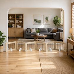 Your Go-To 6-Panel Dog Gate for Indoor Use