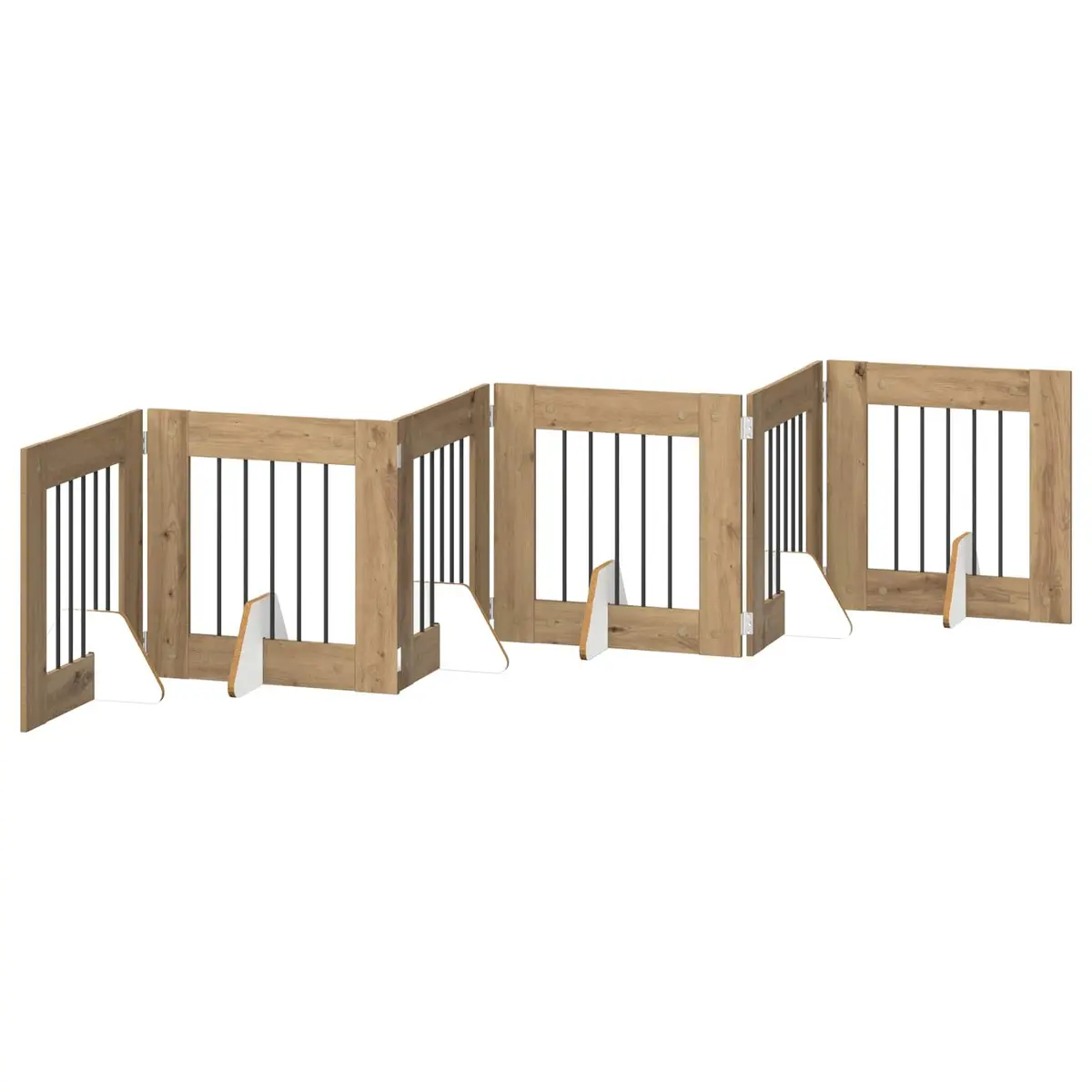 Foldable Dog Gate Indoor Pet Barrier Fence 362cm