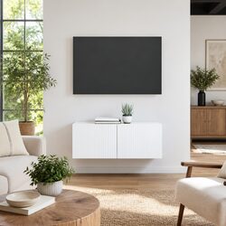 Friendly White TV Wall Cabinets for Your Living Area