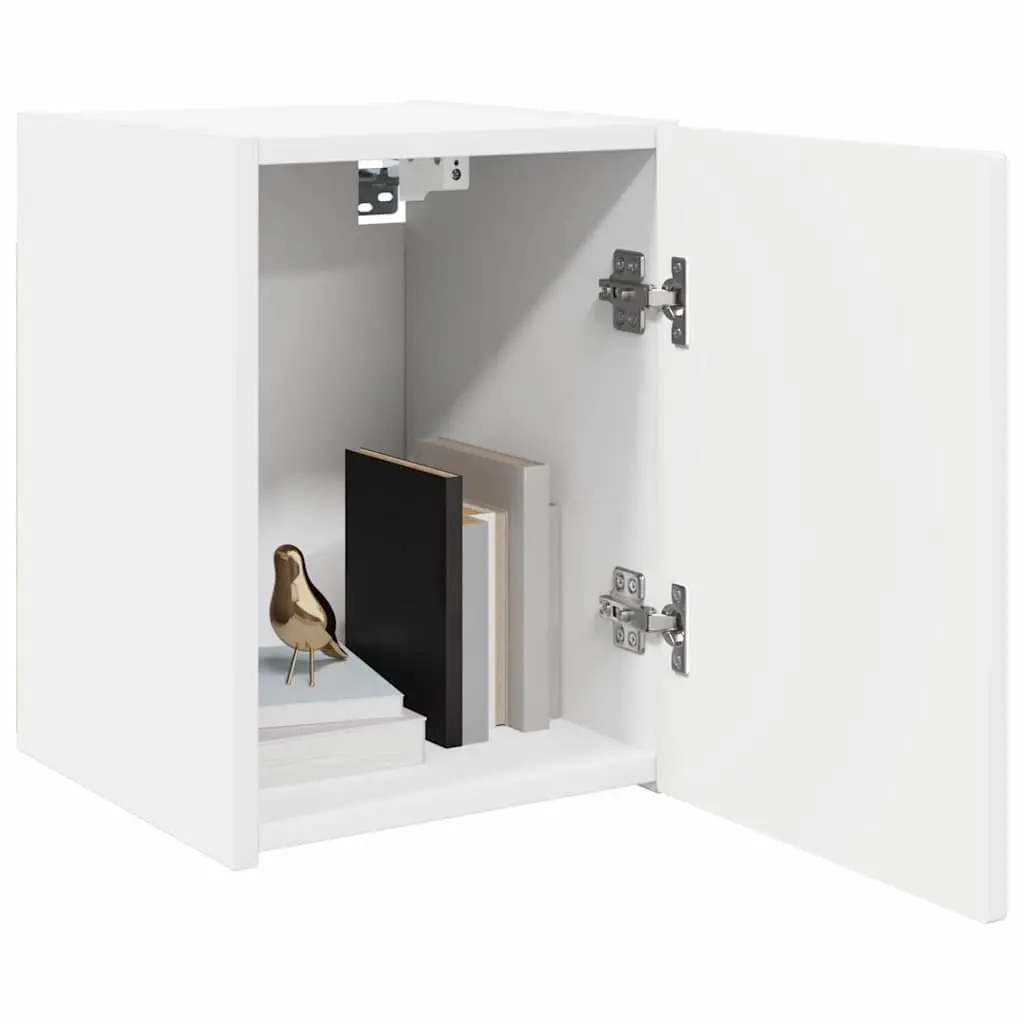 TV Wall Cabinet White Modern Wall-Mounted Storage Unit 30 x 31 x 40 cm 2 pcs