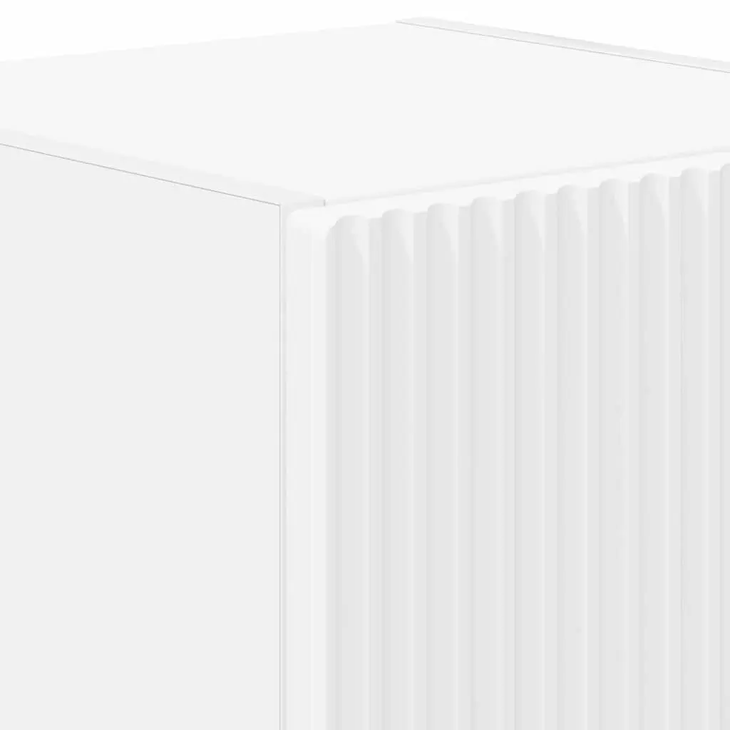 TV Wall Cabinet White Modern Wall-Mounted Storage Unit 30 x 31 x 40 cm 2 pcs