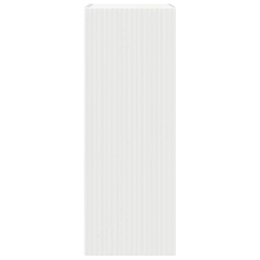 Wall Mount Storage Unit White TV Cabinet 2 Pieces Living Room