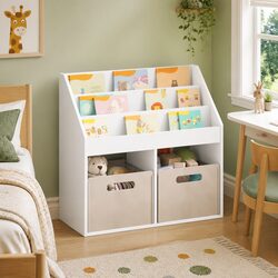 Friendly White Kids Bookshelf for Your Child's Room