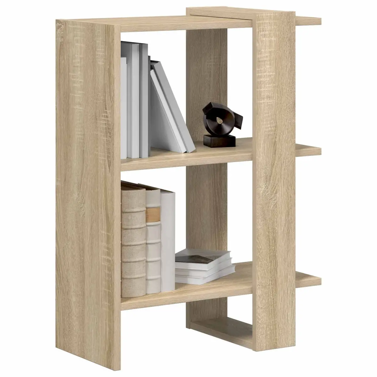 Bookshelf Freestanding Modern Minimalist Engineered Wood Brown 52 x 25 x 71.5 cm