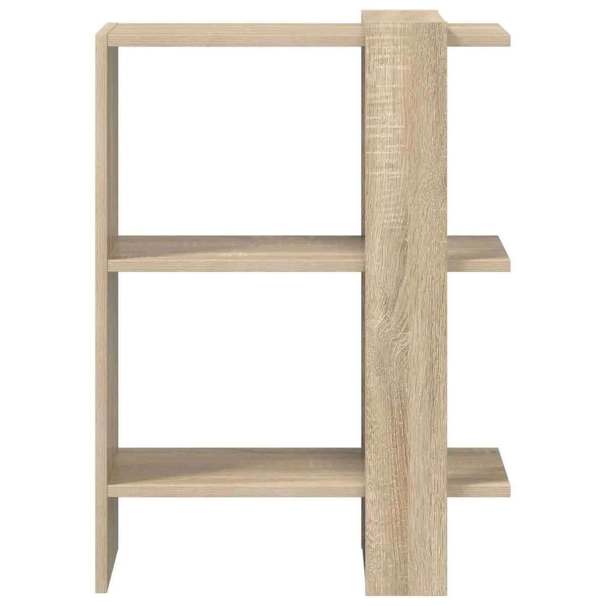 Bookshelf Freestanding Modern Minimalist Engineered Wood Brown 52 x 25 x 71.5 cm
