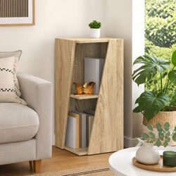 Your New Storage Solution: Brown Side Shelf Bookcase 33x32x70.5cm
