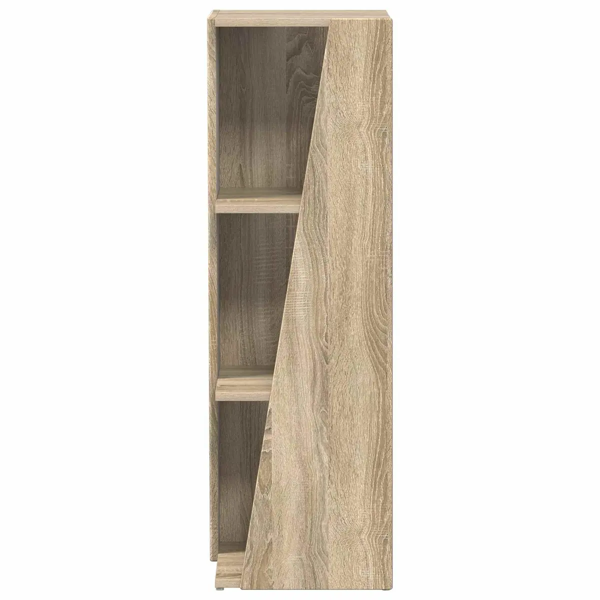 Side Shelf Bookcase Storage Unit Brown Engineered Wood 33 x 32 x 100.5